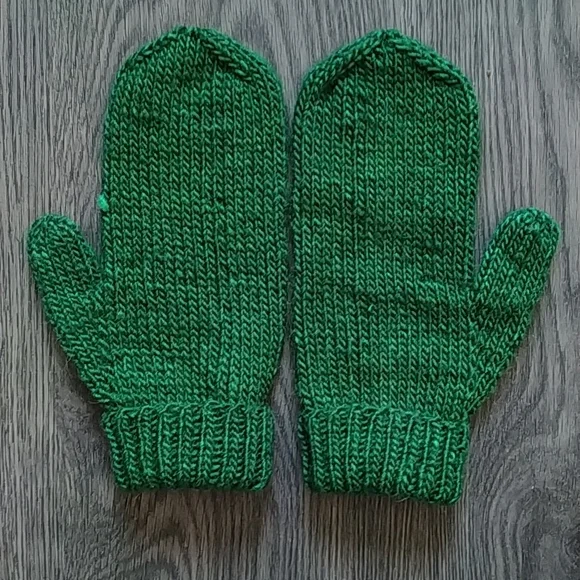 Hand Knit Alpaca Silk Mittens - Picture 4 of 9